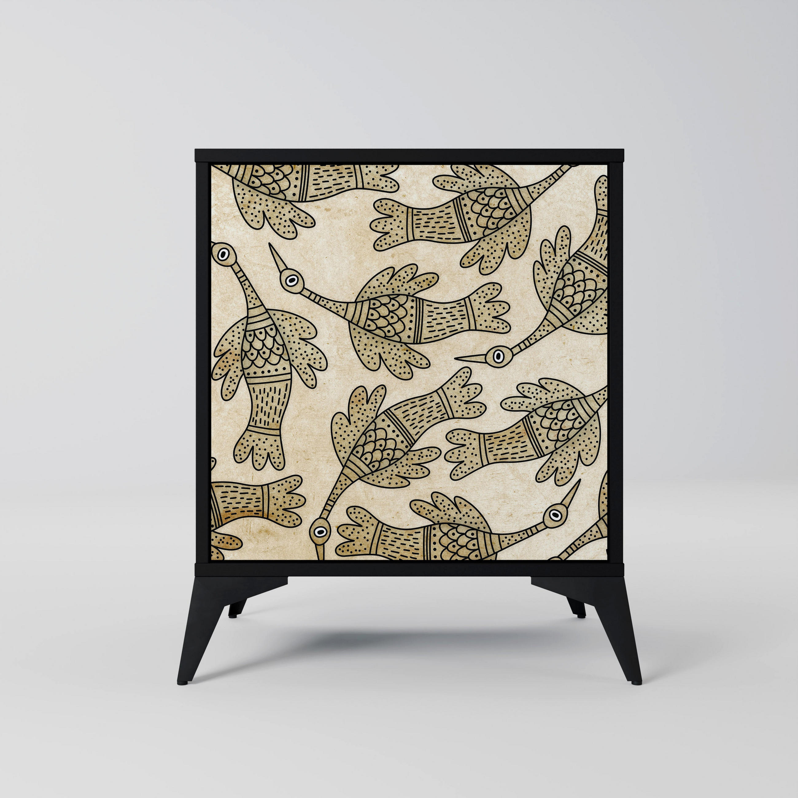 SpaceRebels Sideboard Schwarz 57.5x70.5x42 cm