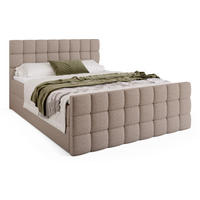 BOXBETT Dakota Duo mit Topper 180/200 Beige - Beige, Holz/Textil (180/200cm) - Bromarkt