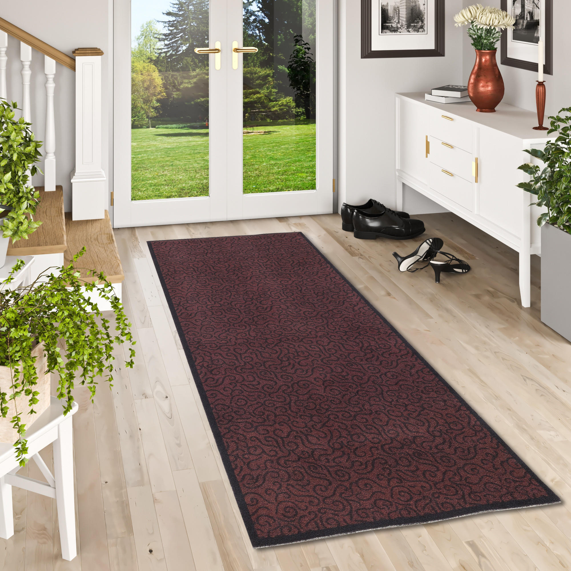 LÄUFER KÜCHENLÄUFER TEPPICH SUPERCLEAN - Braun, Textil (90/120cm) - Pergamon