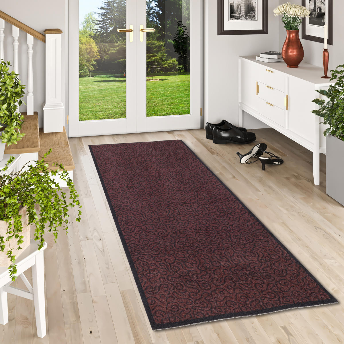LÄUFER KÜCHENLÄUFER TEPPICH SUPERCLEAN - Braun, Textil (45/145cm) - Pergamon