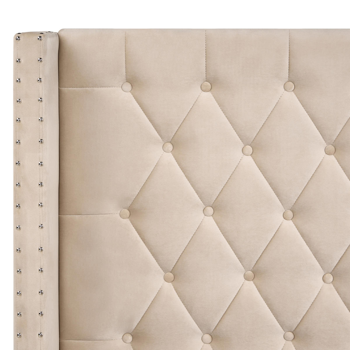 POLSTERBETT 180/200 cm Beige Lubbon - Beige, Textil (180/200cm) - Beliani