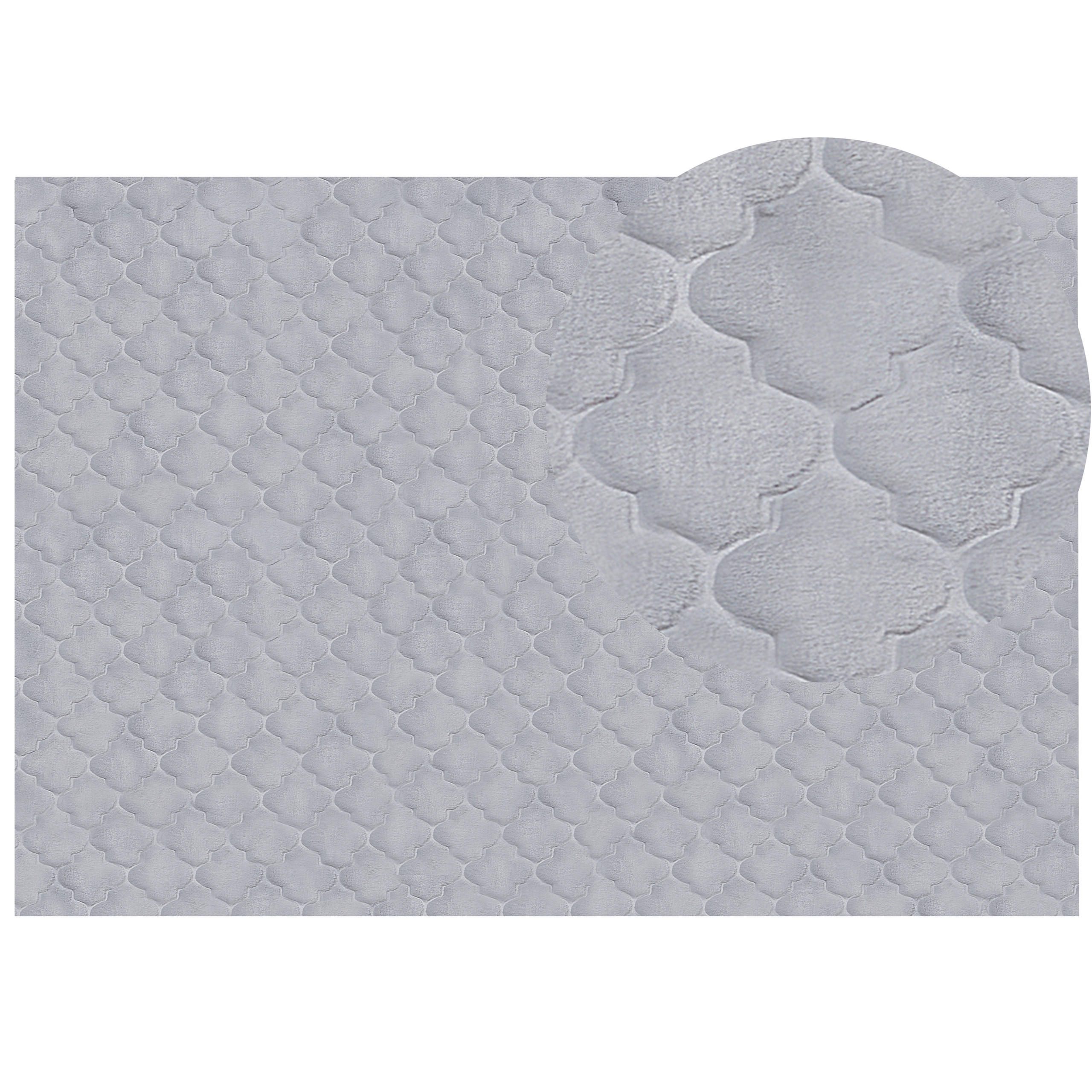 SHAGGY-KUNSTFELLTEPPICH Gharo 230/160 cm - Grau, Kunststoff (160/230cm) - Beliani