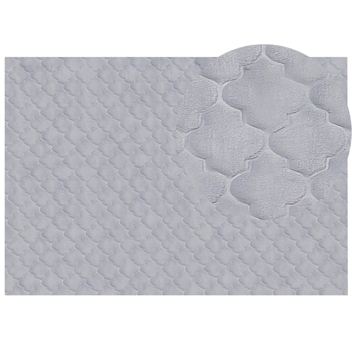 SHAGGY-KUNSTFELLTEPPICH Gharo 230/160 cm - Grau, Kunststoff (160/230cm) - Beliani