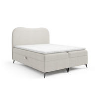 BOXBETT Blair Premium - Weiß, Holzwerkstoff/Textil (120/200cm) - Fun Möbel