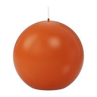 KUGELKERZEN Aprikose Orange Ø 100 mm, 6 Stück - Orange, Paraffin (10/10/10cm) - Wiedemann Kerzen