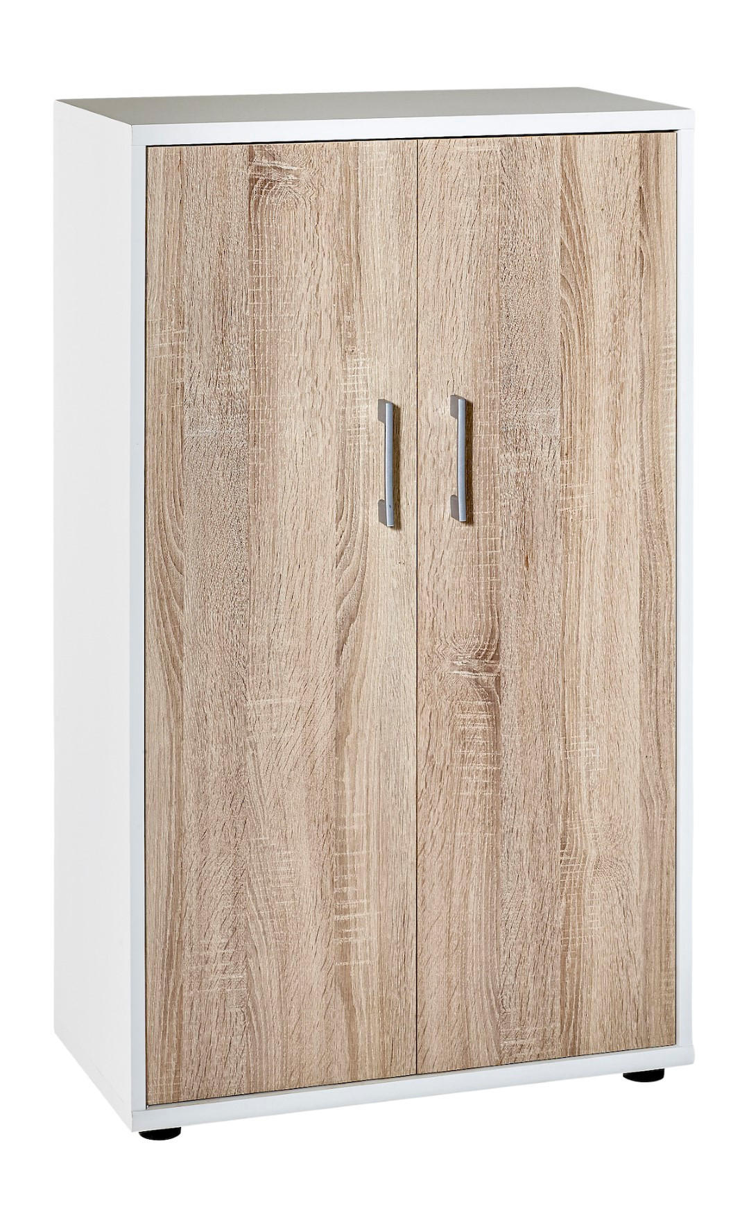 AKTENSCHRANK Tiger Medium 110x65x34 cm 3 Fächern & 2 Flügeltüren Weiß - Weiß, Holz (65/110/34cm) - PROREGAL