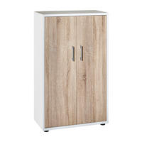 AKTENSCHRANK Tiger Medium 110x65x34 cm 3 Fächern & 2 Flügeltüren Weiß - Weiß, Holz (65/110/34cm) - PROREGAL