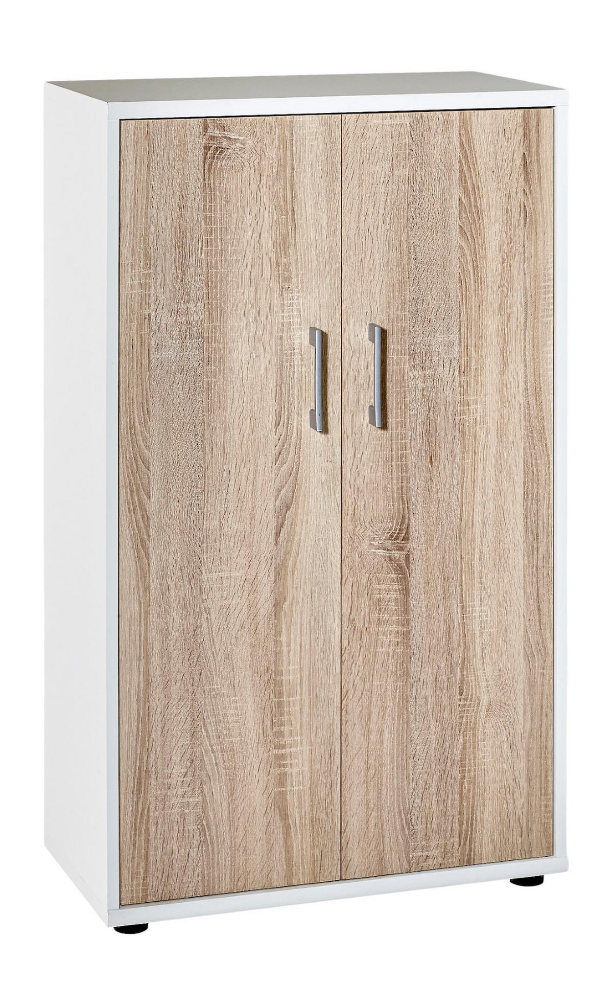 AKTENSCHRANK Tiger Medium 110x65x34 cm 3 Fächern & 2 Flügeltüren Weiß - Weiß, Holz (65/110/34cm) - PROREGAL