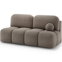 SCHLAFSOFA Nuwia mit Schlaffunktion und Bettkasten – Modernes Designsofa mit Schlafauszug und dekorativer Steppung - Braun, Kunststoff (200/102/100cm) - Wohnideebilder