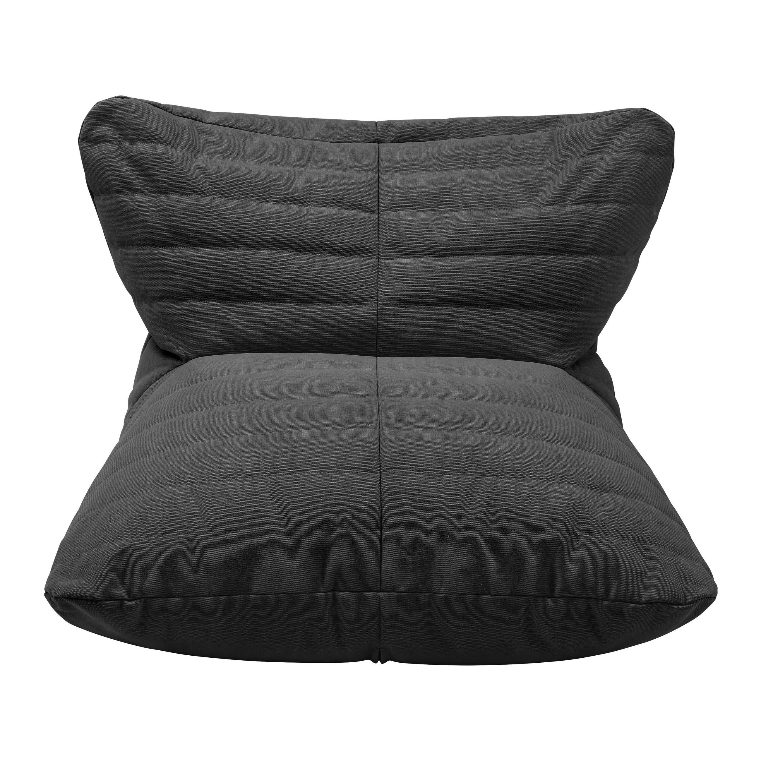 Bessagi Home Sitzsack Dunkelgrau 81x56x71 cm