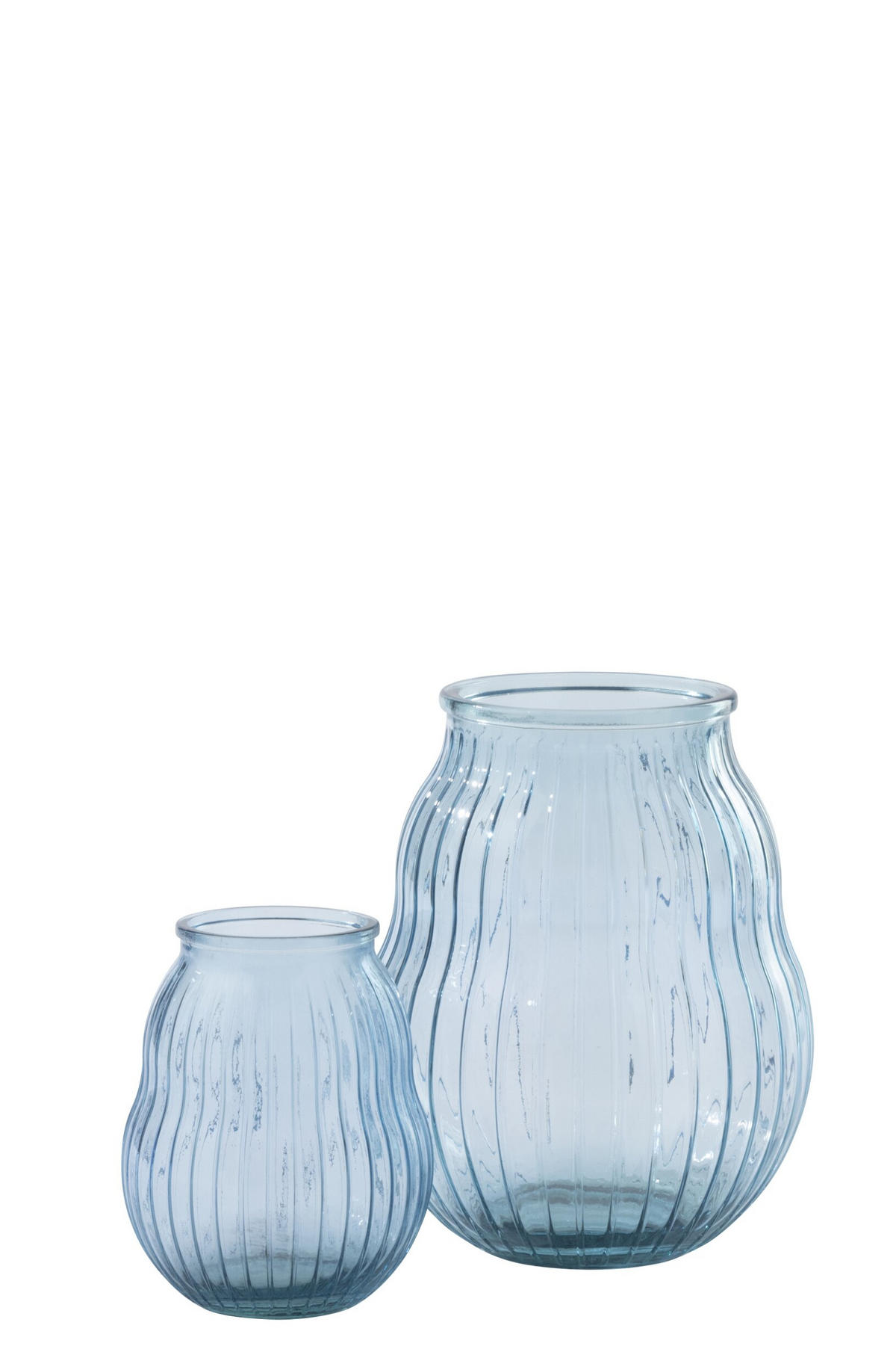 WINDLICHT GESTREIFT - Blau, Glas (29/35.5cm) - J-Line