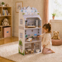 PUPPENHAUS Deluxe aus Holz, Grau, 132cm - Grau, Holzwerkstoff (30/132/61cm) - Teamson Kids