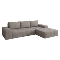 COLTAR Tonseo L, Dreapta - castaniu/negru, material plastic/material textil (173/275cm) - MIRJAN24
