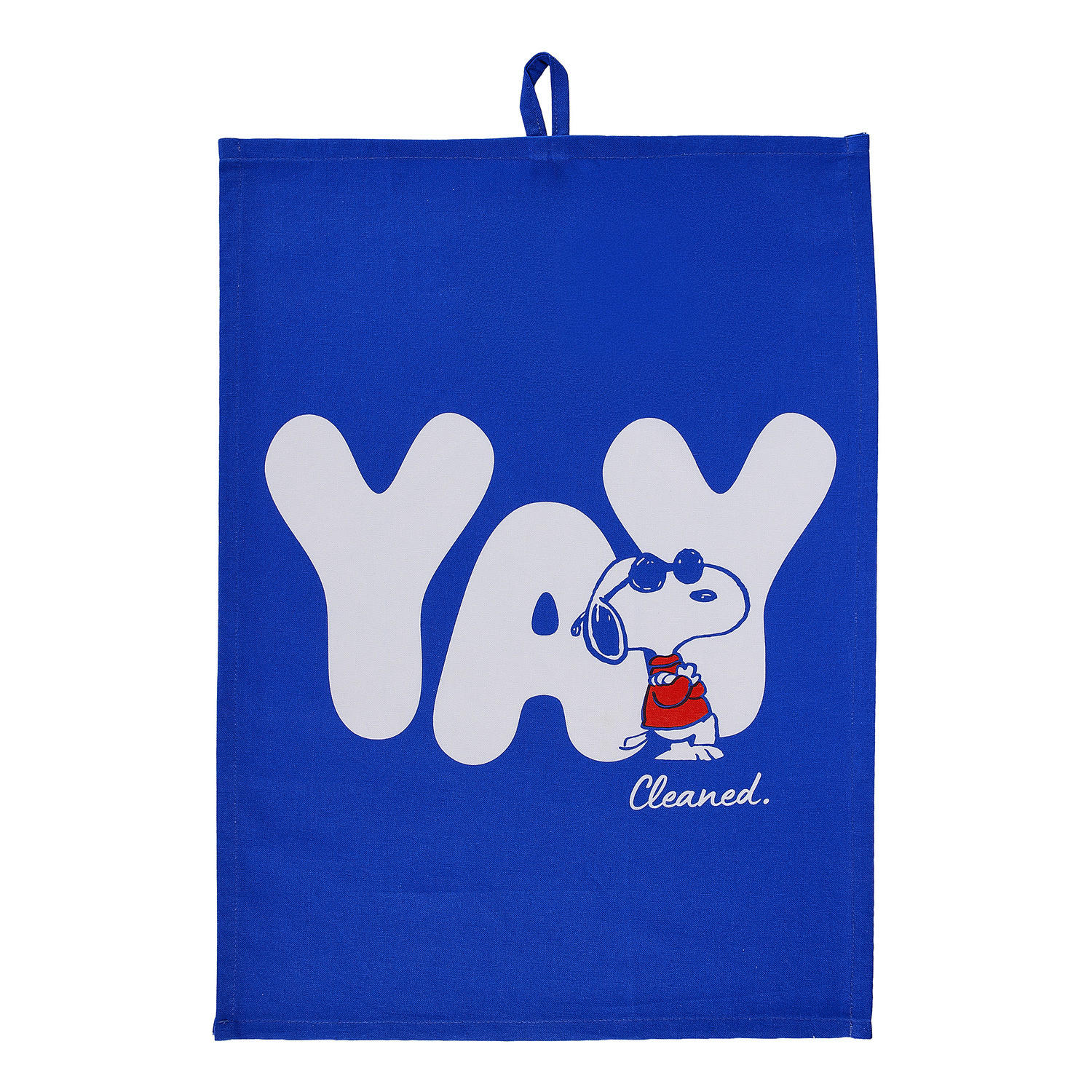 GESCHIRRTUCH Peanuts Yay - Blau, Textil (38/54cm) - Butlers