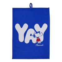 GESCHIRRTUCH Peanuts Yay - Blau, Textil (38/54cm) - Butlers
