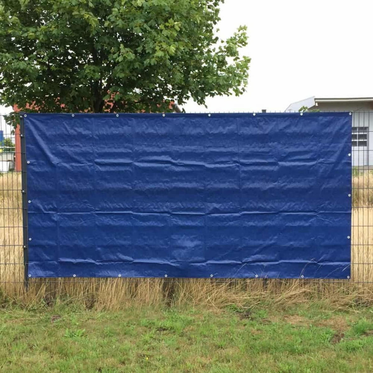 BAUZAUNPLANE 20 Stück 160g/m² blau PE 1,76m x 3,41m - Blau, Kunststoff (176/176cm) - BONI-SHOP