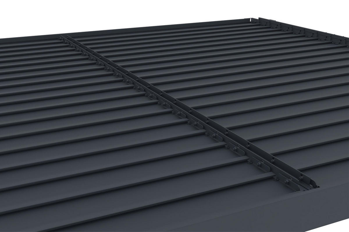 PERGOLA BIOKLIMATISCHE SELBSTTRAGENDE Santa graue 5m x 3m - Grau, Metall (510/220/304cm) - Cazeboo
