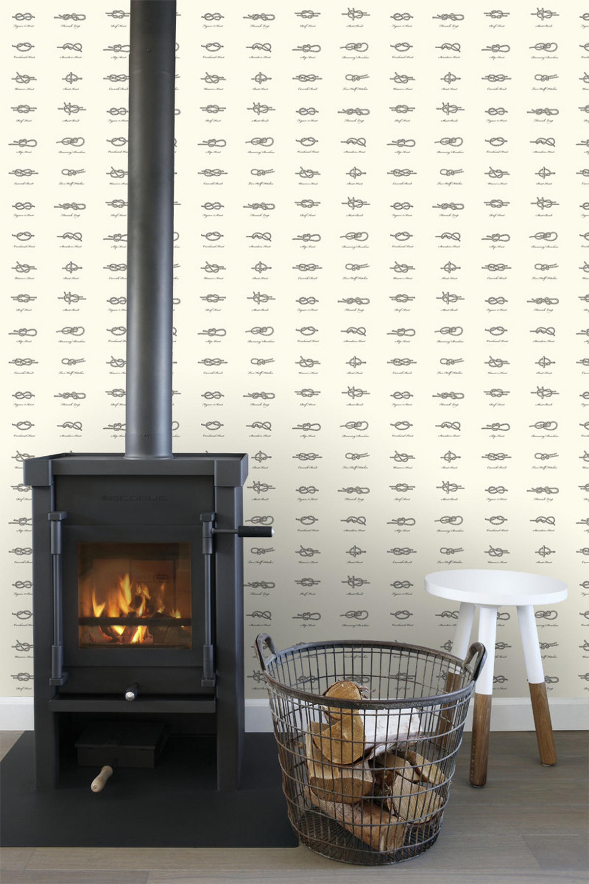 TAPETE Knoten 53 cm x 10.05 m - Braun, Papier (53/0.1cm) - ESTAhome