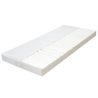 MATRATZE 140 X 200 CM 7 ZONEN PU SCHAUM 10 CM H2 H3 - Weiß, Kunststoff (140/200cm) - vidaXL