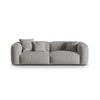 SOFA modular Martina aus strukturiertem Stoff hellgrau 3 Sitzplätze - Hellgrau, Textil (106/75/240cm) - Micadoni