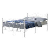 METALLBETT Apolda - Weiß, Metall (140/200cm) - [en.casa]