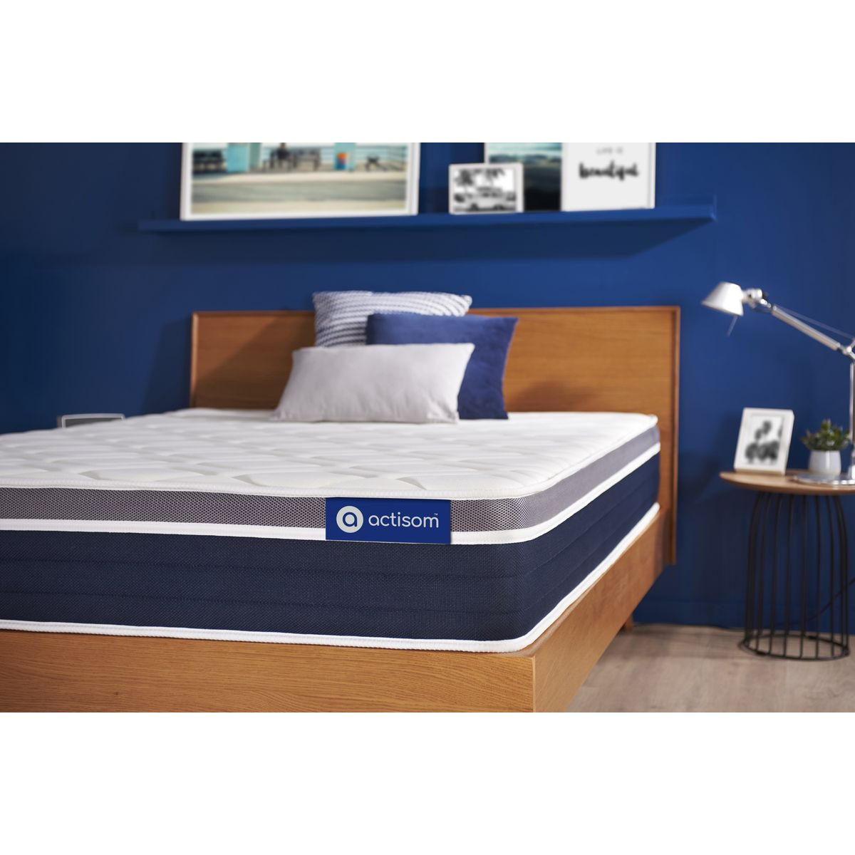 MATRATZE Actiflex confort Taschenfederkern und Memory-Schaum 70 x 200 cm h2 - Weiß, Textil (70/200cm) - ACTISOM