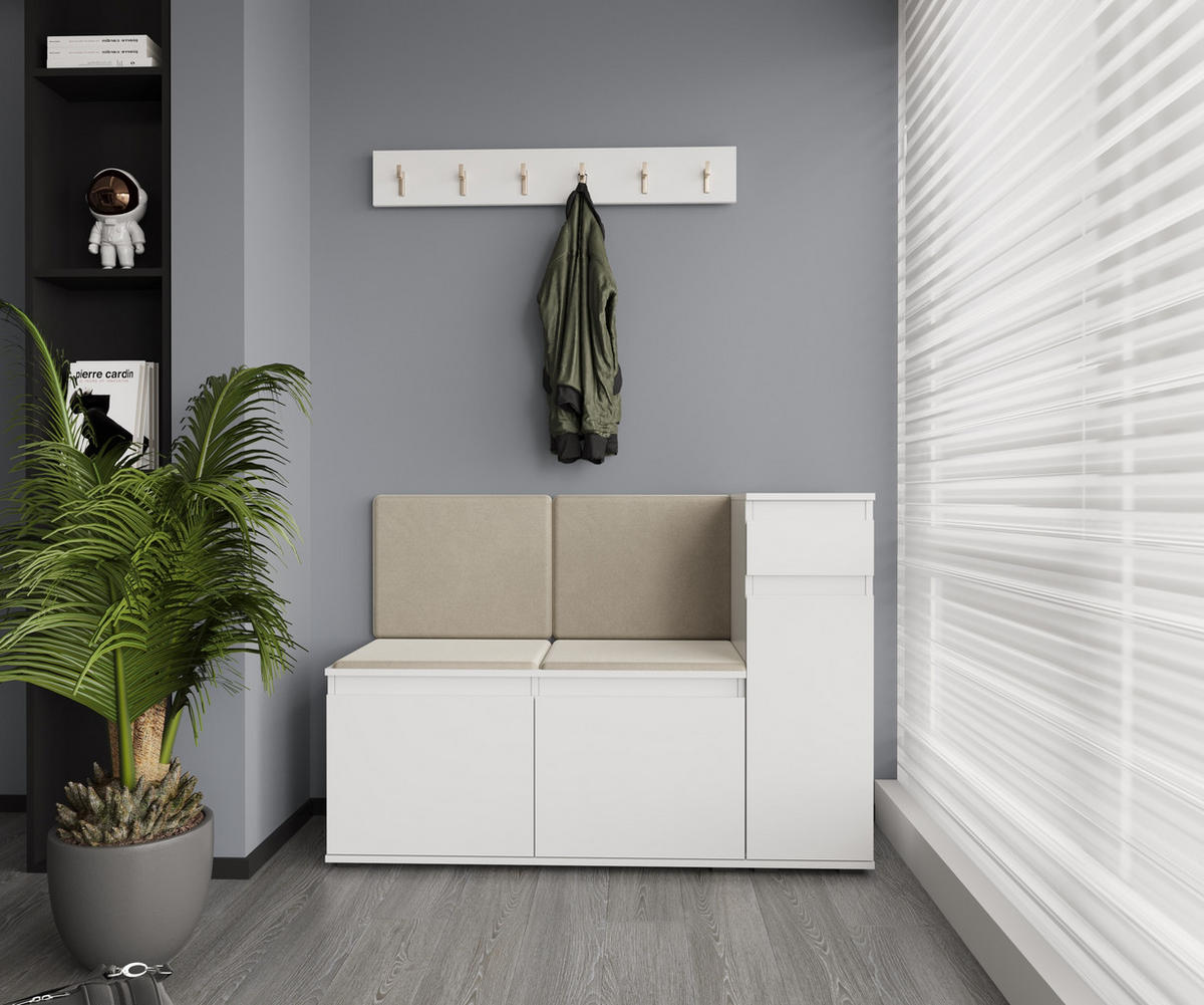 STANDSCHRANK Weiß 30/90/40 - Weiß, Holzwerkstoff (30/90/40cm) - RAUMHIRSCH FURNITURE