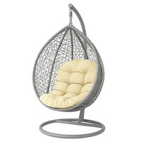 HÄNGESESSEL-KISSEN creme – halbrund, 80/120 cm - Creme, Textil (80/12/120cm) - Homescapes