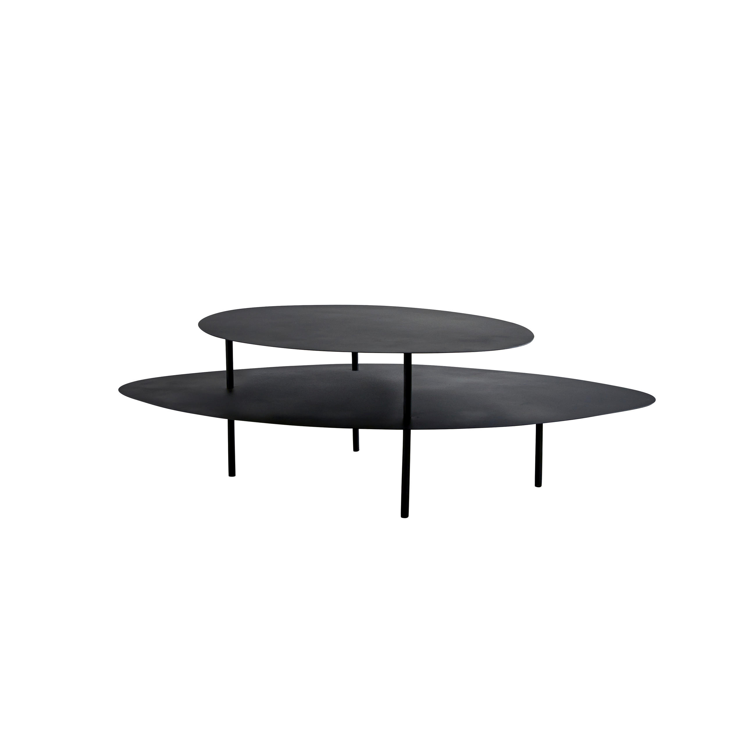 COUCHTISCH Judith Schwarz aus Metall - Schwarz, Metall (77/120/35cm) - Tikamoon