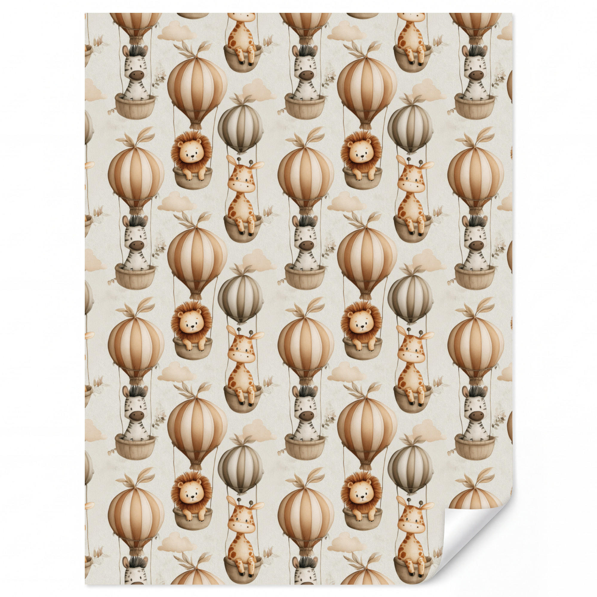OnlyWow Kindertapete Beige 160x220 cm