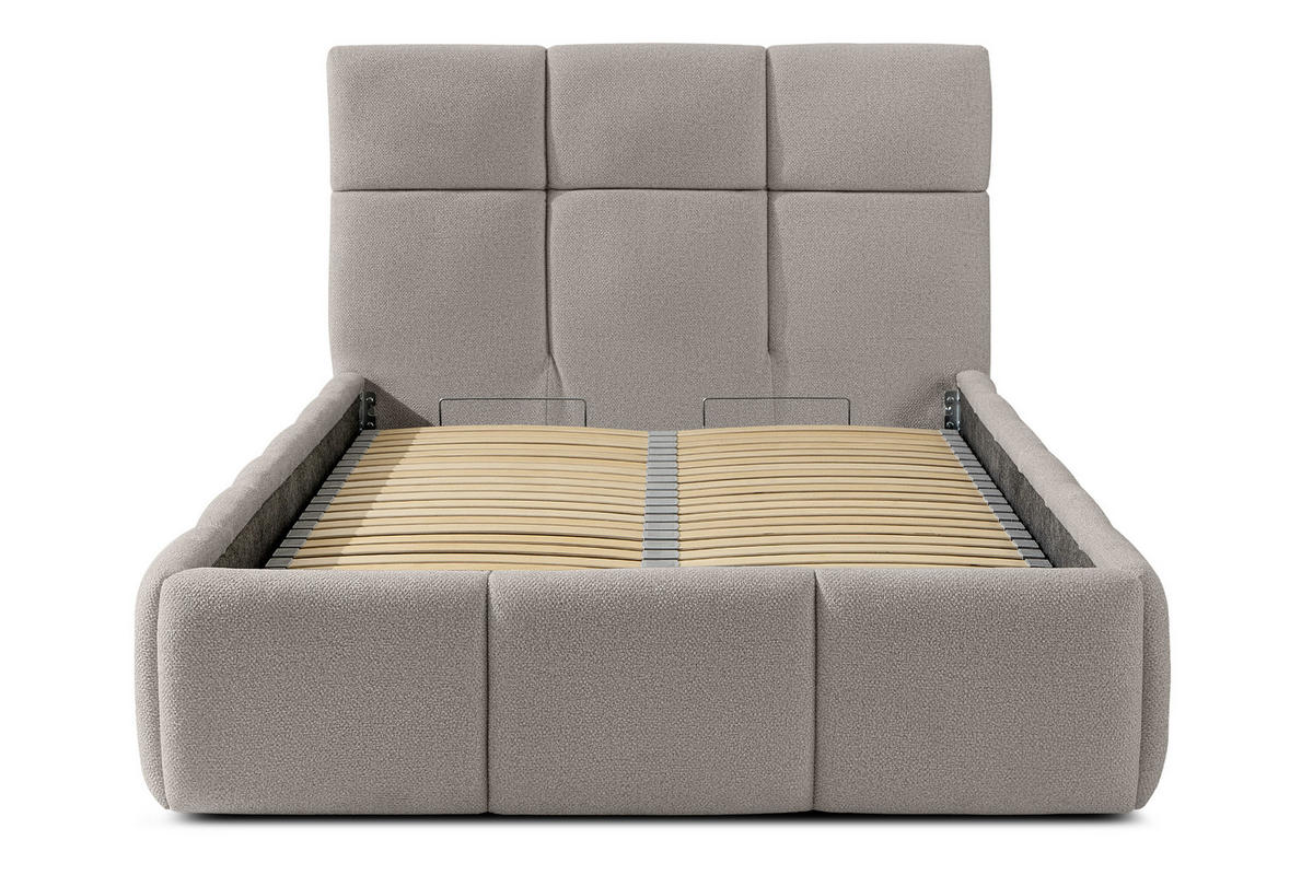 POLSTERBETT ALTOS Einzelbett, hellgrau - Hellgrau, Holz/Holzwerkstoff (120/200cm) - KONSIMO®