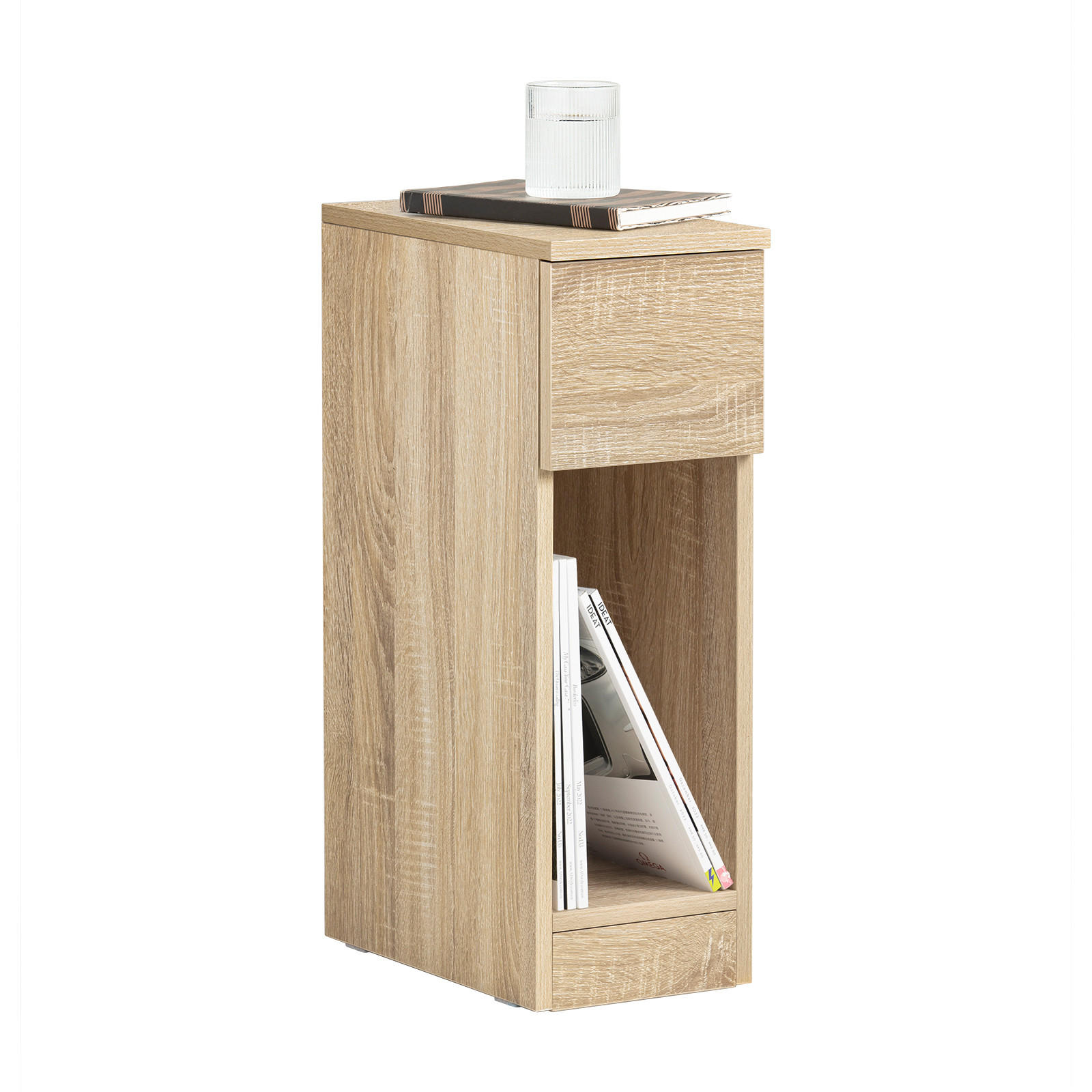 NACHTTISCH Natur - Naturfarben, Holzwerkstoff (20/60/35cm) - SoBuy