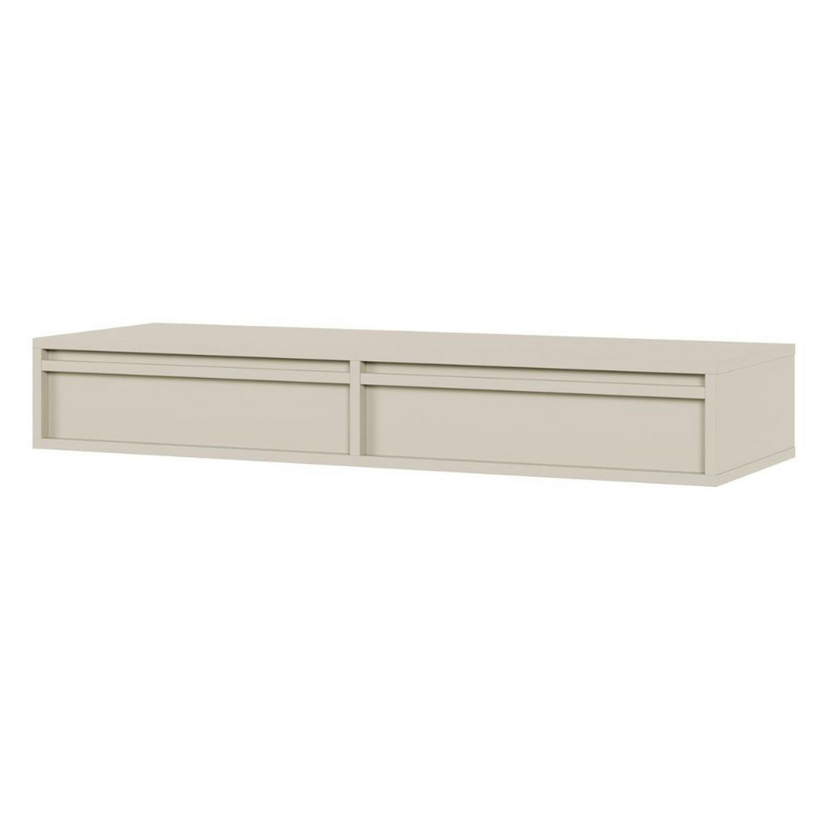 SCHMINKTISCH Evo Graubeige 110 cm - Greige, Holzwerkstoff (110/17/38.5cm) - Selsey