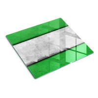 GLASPLATTE 60x52 cm Grüne Wand - Schwarz, Glas (60/0.4/52cm) - TULUP