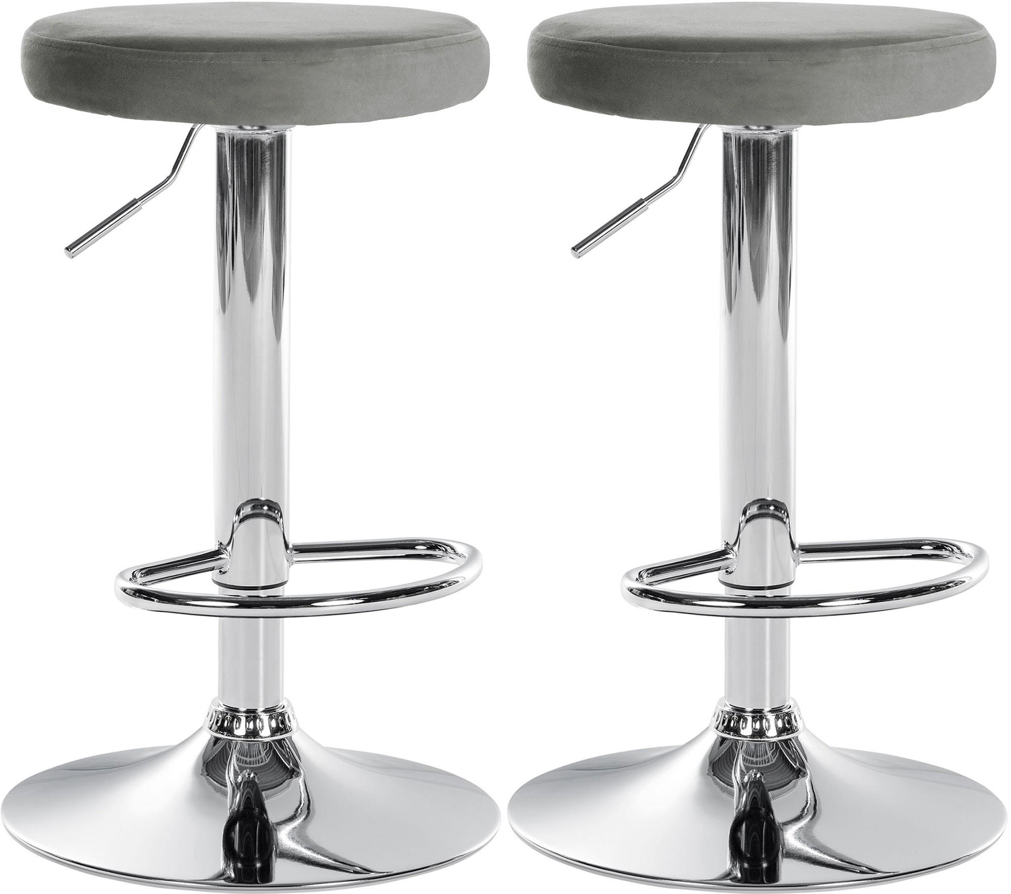 Deluke Barhocker Grau 38.5x60x38.5 cm