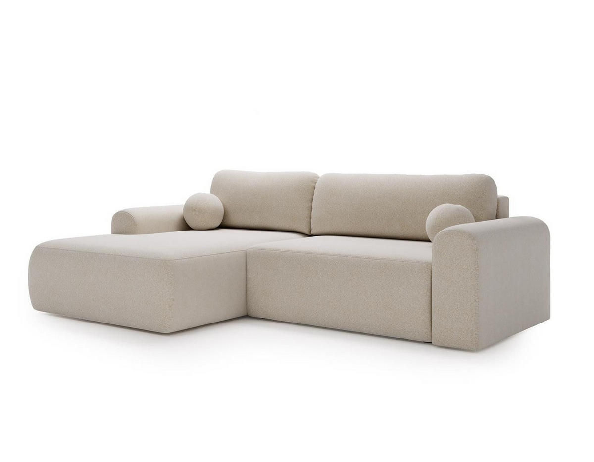 ECKSOFA braun links AURA - Braun, Holzwerkstoff (257/177cm) - Compleo24