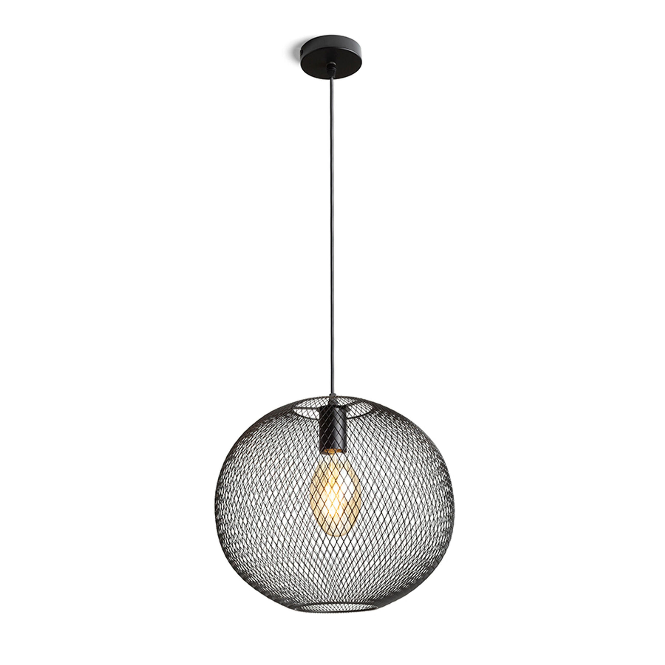 PENDELLEUCHTE COSIR 34 Schwarz 15 W - Schwarz, Metall (30/30/120cm) - Rendl