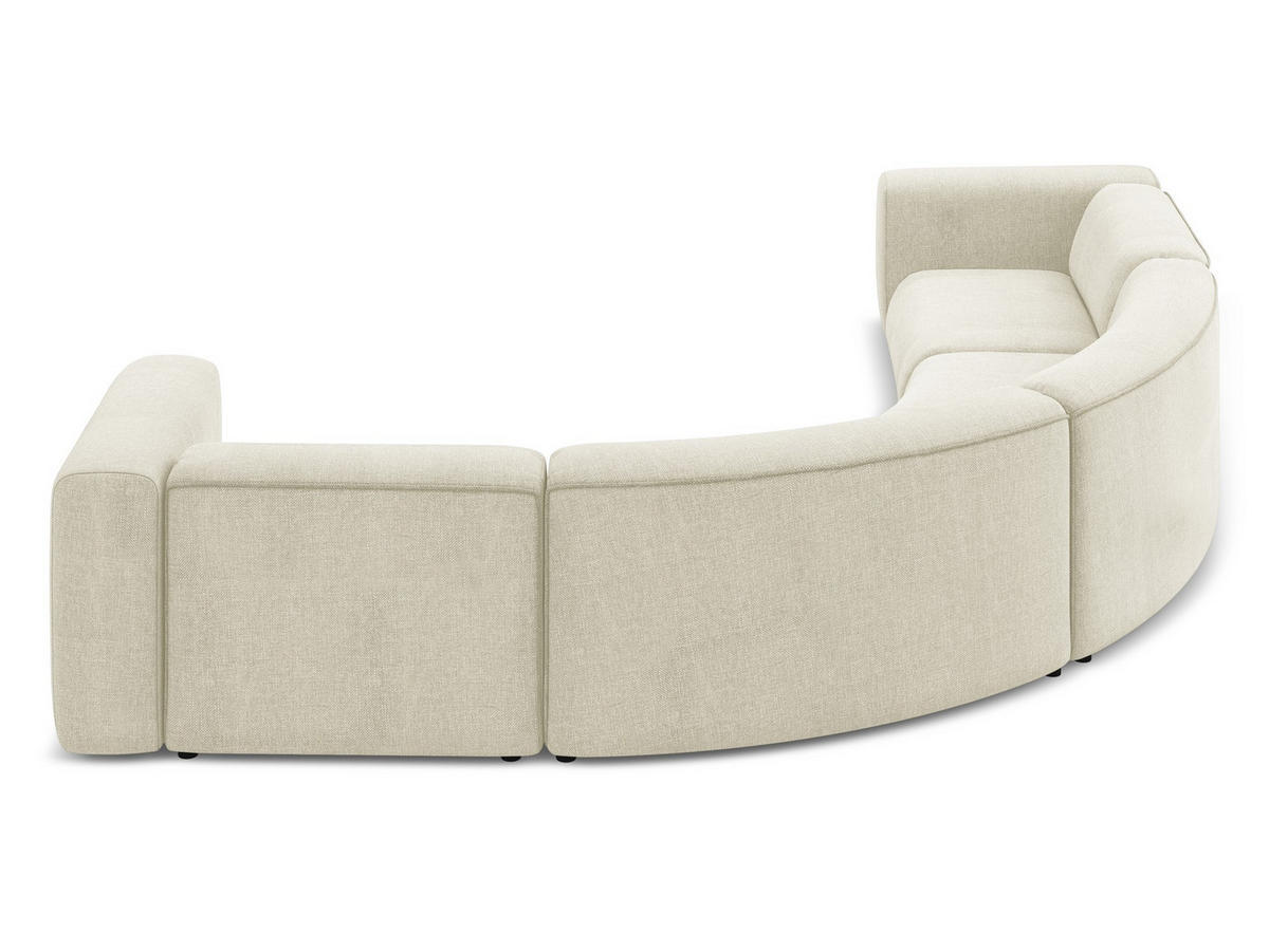 ECKSOFA mit Schlaffunktion Chenille Stoff Pink - Pink/Hellrosa, Kunststoff/Textil (160/258cm) - Makamii