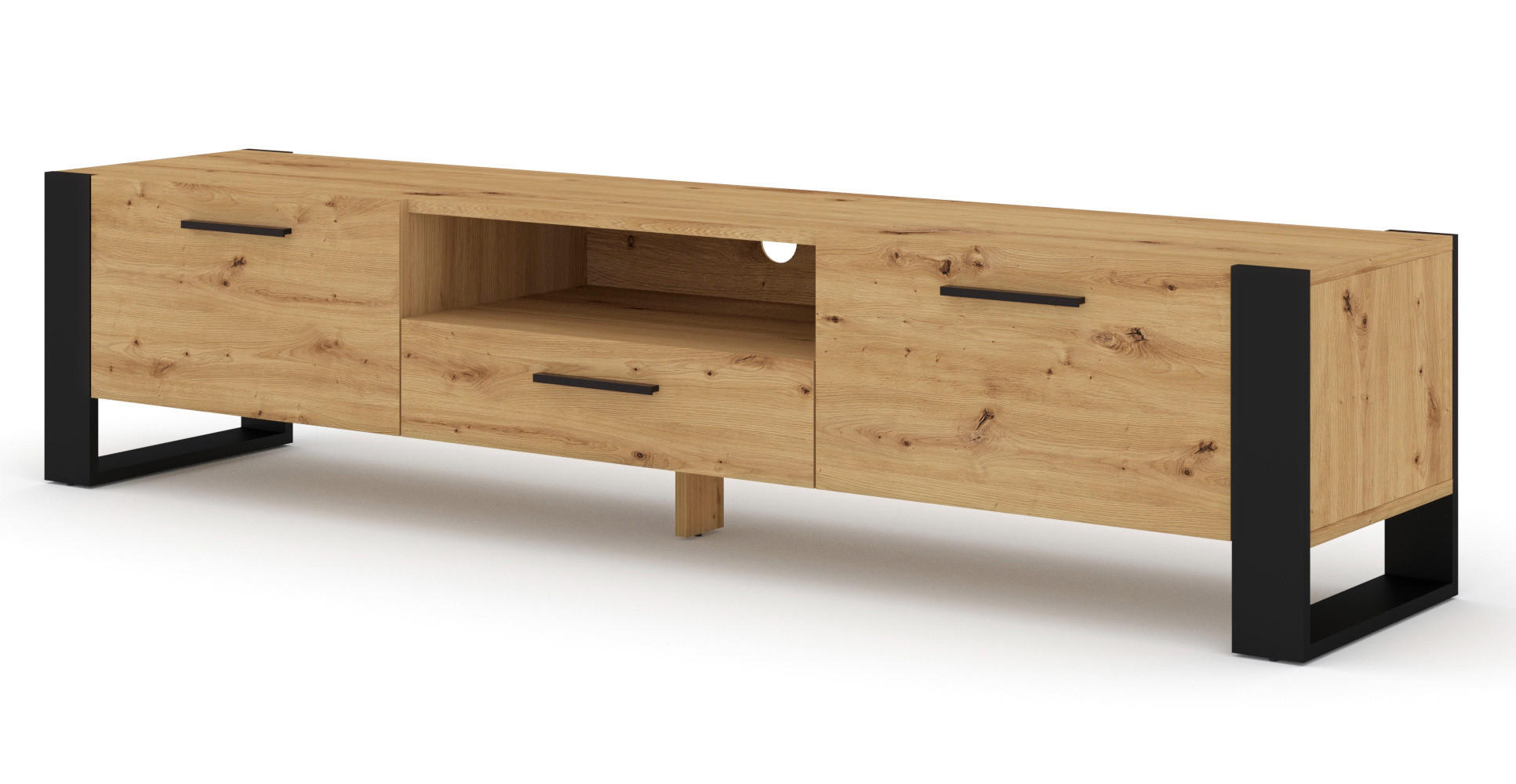 Raumhirsch Furniture TV Eiche Artisan 200x48x43 cm