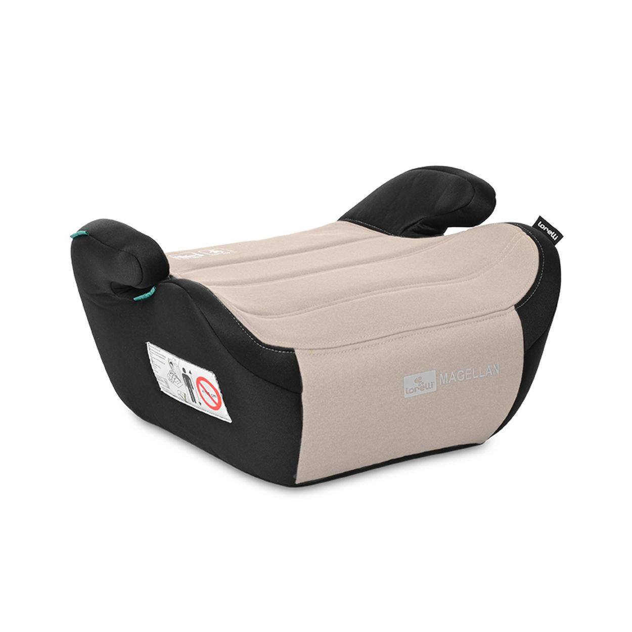 KINDERSITZERHÖHUNG Magellan (125-150cm) beige waschbarer Bezug, Booster, i-Size, bis 36 kg, Armlehnen, Polyester - Beige, Kunststoff (42/21/34cm) - Lorelli