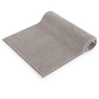 BADEMATTE Chenille 50/80cm, Hellgrau - Hellgrau, Textil (50/80cm) - Blumtal
