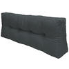 PALETTENKISSEN Eco Elements Rücken 120/40/10 cm Graphitgrau - Grau, Textil (40/10/120cm) - Beautissu 