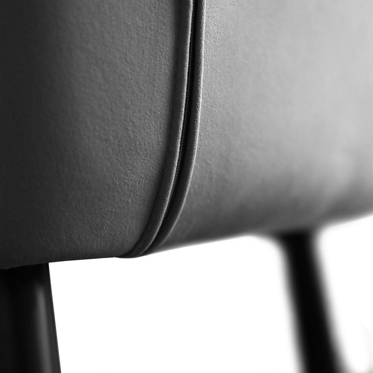 ARMLEHNENSTUHL TOKIO - Schwarz/Grau, Textil (60/96/46cm) - Lookway