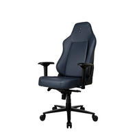 GAMINGSTUHL Primo Premium Leder Ozeanblau - Blau/Schwarz, Leder/Metall (74/135/52cm) - Arozzi