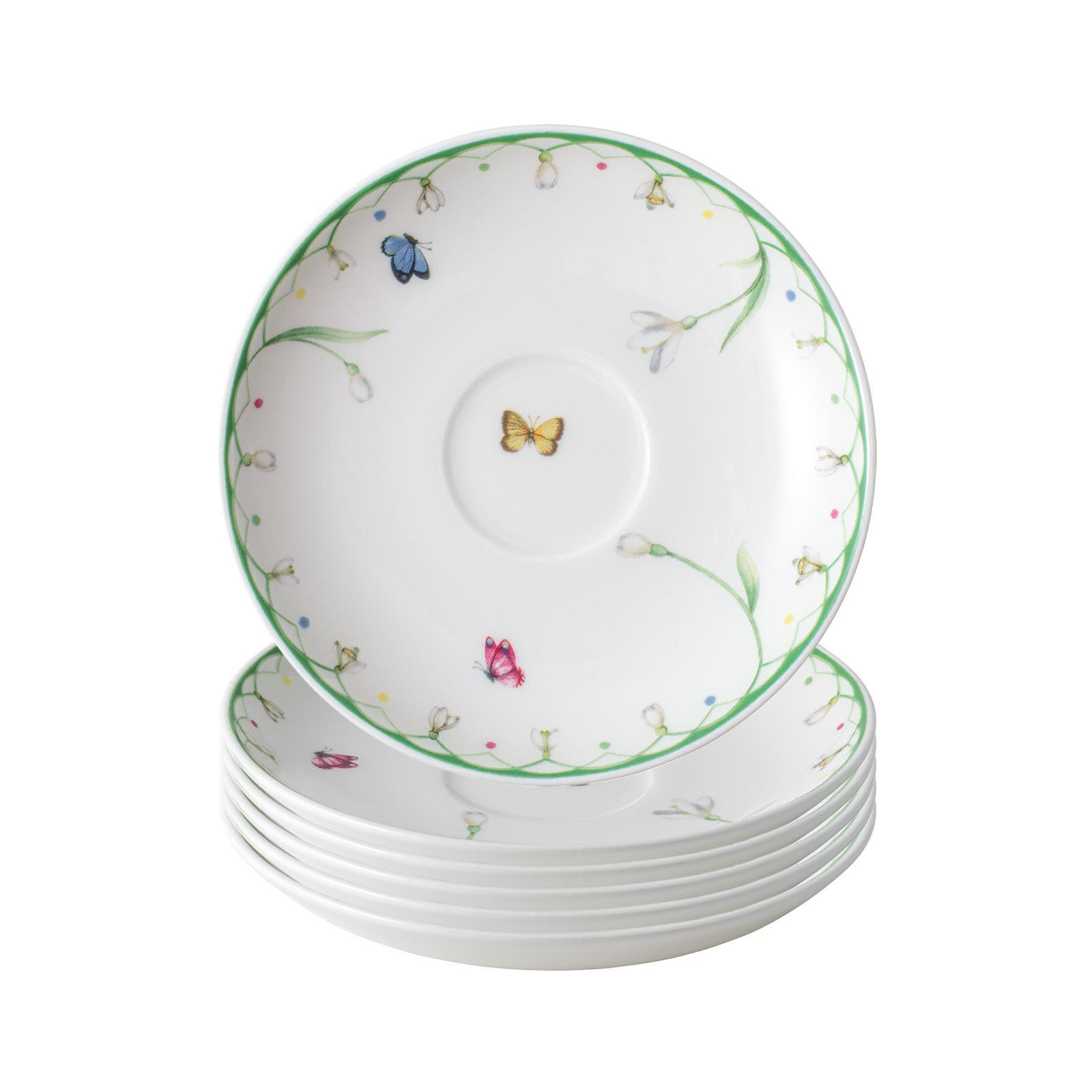MOKKA- / ESPRESSOUNTERTASSEN Colourful Spring bunt ø 11,7 cm 6er Set - Multicolor, Keramik (11.7cm) - Villeroy & Boch