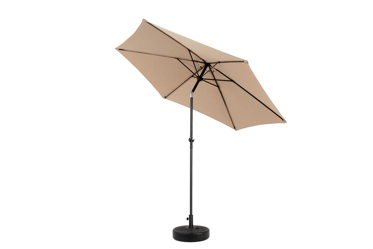 SONNENSCHIRM Doppel Rechteck khaki - Beige, Metall (264/264cm) - ComfortXL