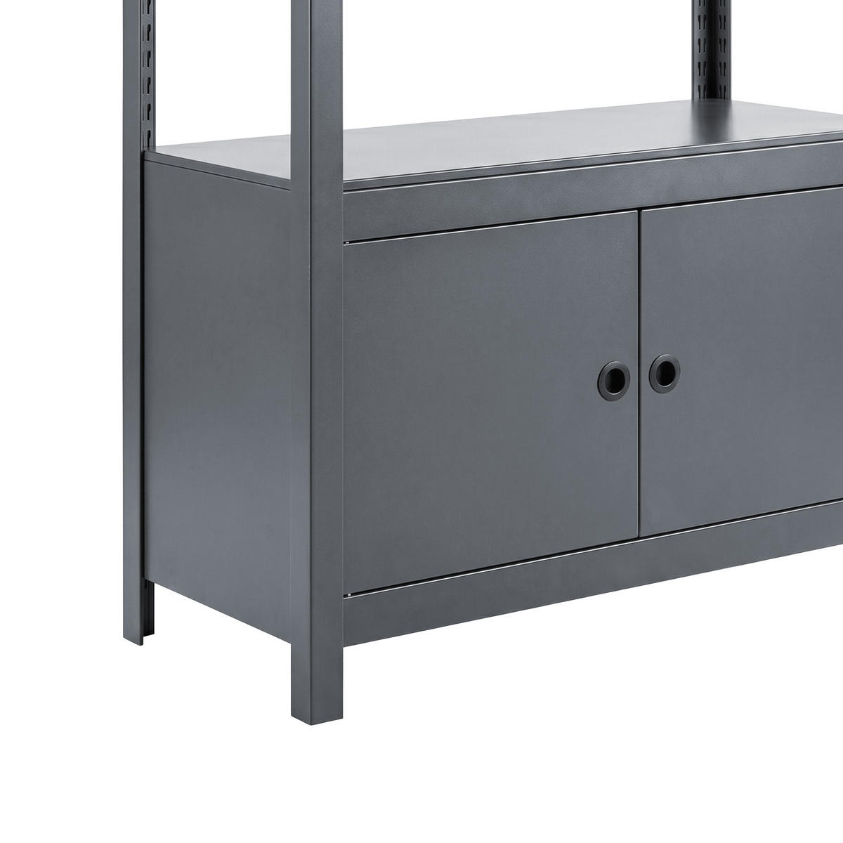 METALLREGAL JOHNNY - Anthrazit, Metall (80/180/42cm) - Jan Nowak