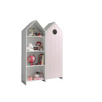 REGALSCHRANK Set Kania MDF+Holzwerkstoff Weiß /Pink - Pink/Weiß, Holzwerkstoff (115/171/37cm) - 58aufmkessel