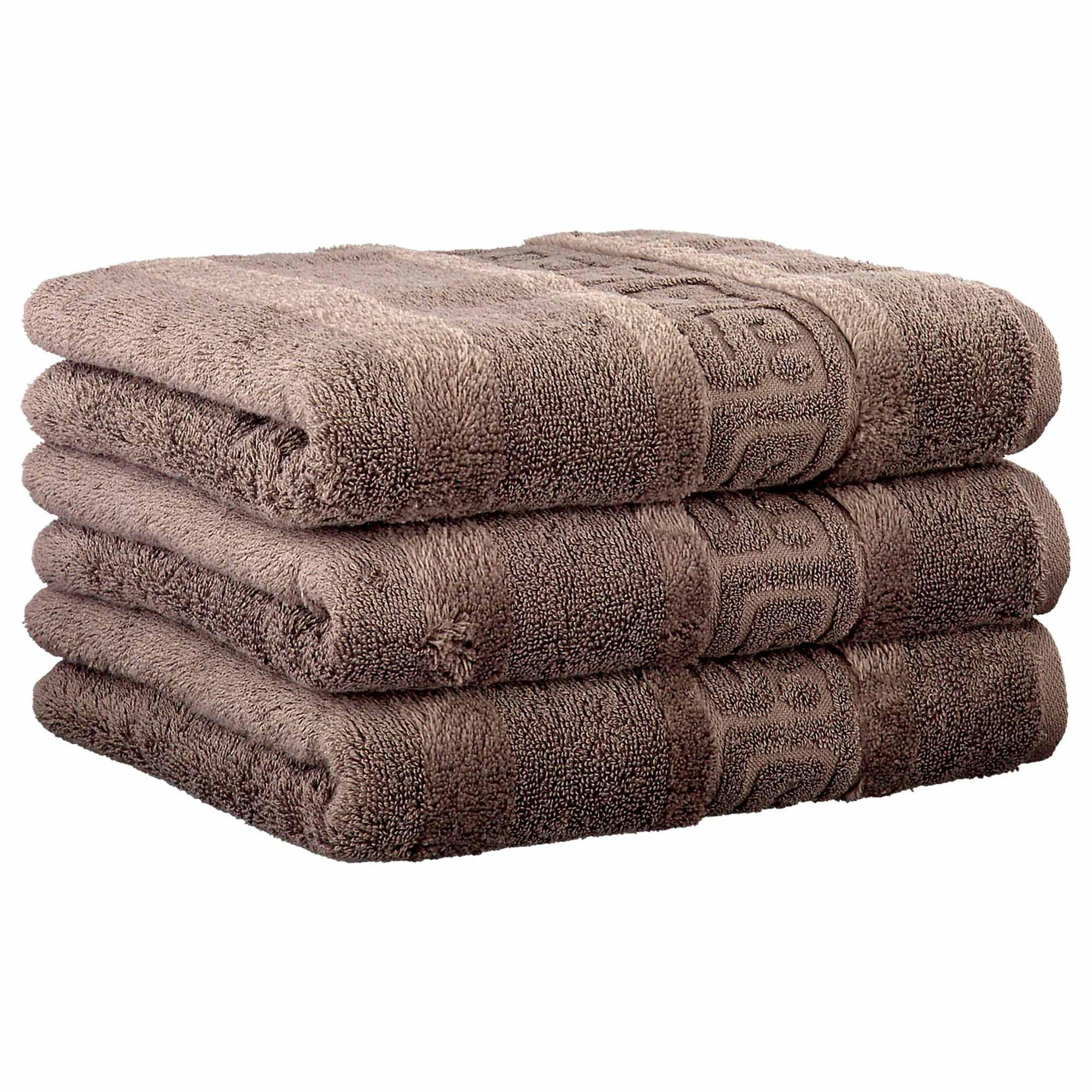 HANDTUCH 3er-Pack 100% Baumwolle, Walnuss, 50x100 cm - Braun, Naturmaterialien (30/40cm) - Cawoe