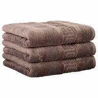 HANDTUCH 3er-Pack 100% Baumwolle, Walnuss, 50x100 cm - Braun, Naturmaterialien (30/40cm) - Cawoe